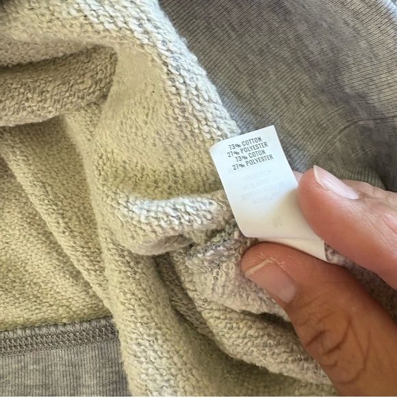 Aerie Sandy Cropped Off The Shoulder Leopard Cheetah Animal Print Gray Oversized - Picture 10 of 10